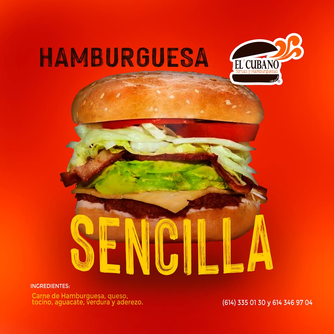 HAMBURGUESA SENCILLA